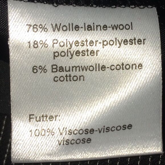 Akris Pinestriped Knee Length Pencil Skirt with Solid Black Side Panels - Picture 11 of 11